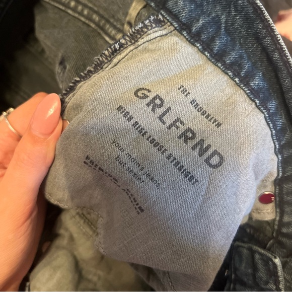 GRLFRND Brooklyn High Rise Straight Jeans in Pier 39 Wash Size 31 - Picture 5 of 7